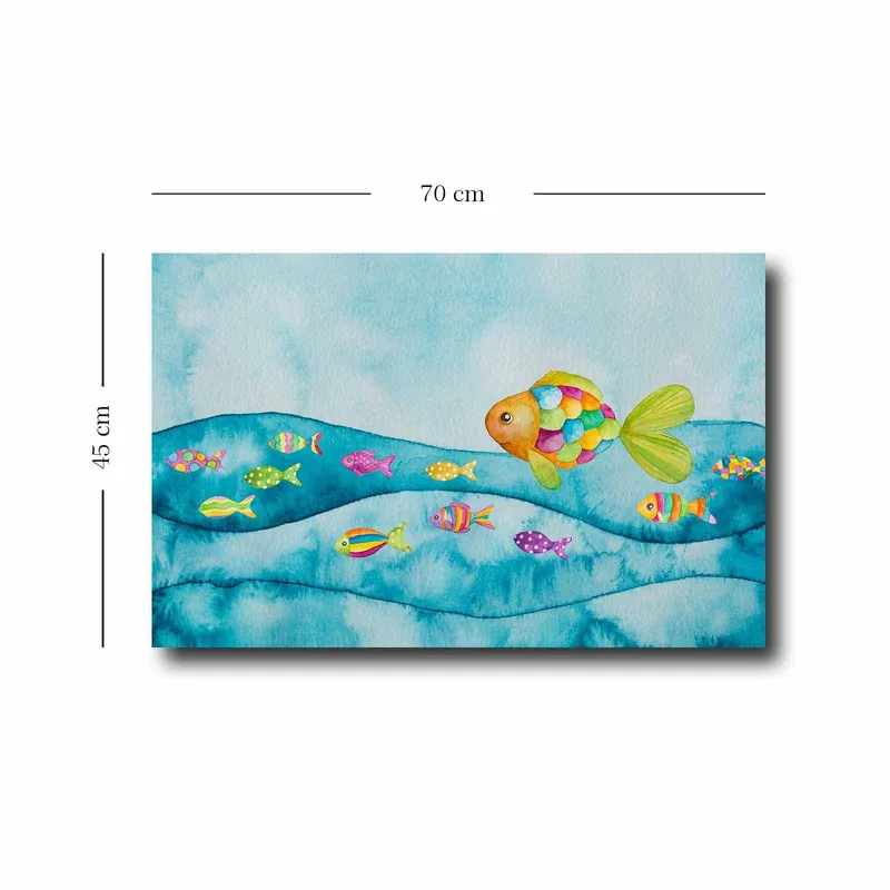 Koristeellinen Canvastaulu 45x70 cm - Monivärinen - Sisustustuotteet - Taulu & taide - Canvas-taulu