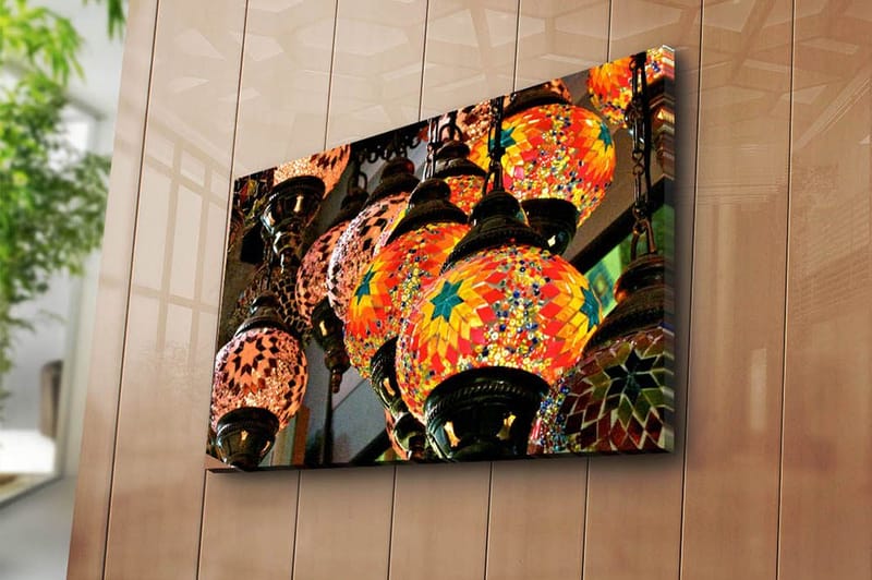 Koristeellinen Canvastaulu 45x70 cm - Monivärinen - Sisustustuotteet - Taulu & taide - Canvas-taulu