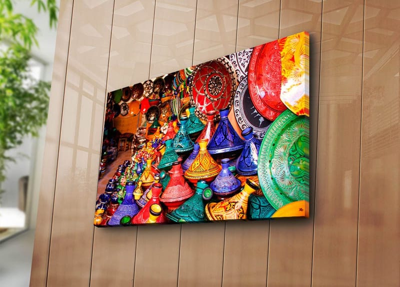 Koristeellinen Canvastaulu 45x70 cm - Monivärinen - Sisustustuotteet - Taulu & taide - Canvas-taulu