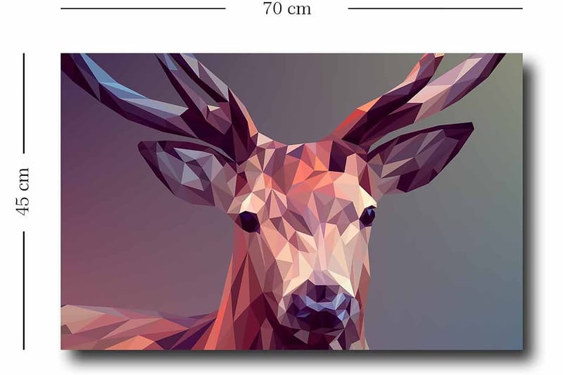 Koristeellinen Canvastaulu 45x70 cm - Monivärinen - Sisustustuotteet - Taulu & taide - Canvas-taulu