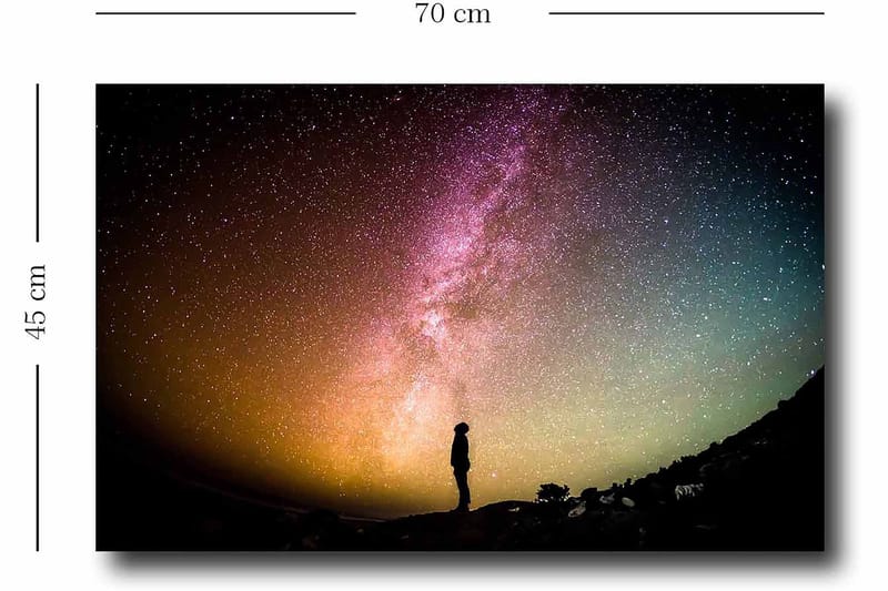 Koristeellinen Canvastaulu 45x70 cm - Monivärinen - Sisustustuotteet - Taulu & taide - Canvas-taulu