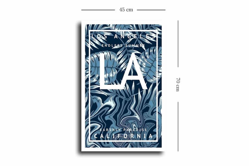 Koristeellinen Canvastaulu 45x70 cm - Monivärinen - Sisustustuotteet - Taulu & taide - Canvas-taulu