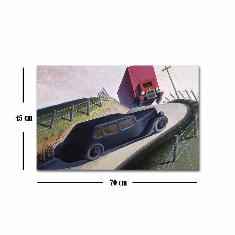 Koristeellinen Canvastaulu 45x70 cm - Monivärinen - Sisustustuotteet - Taulu & taide - Canvas-taulu