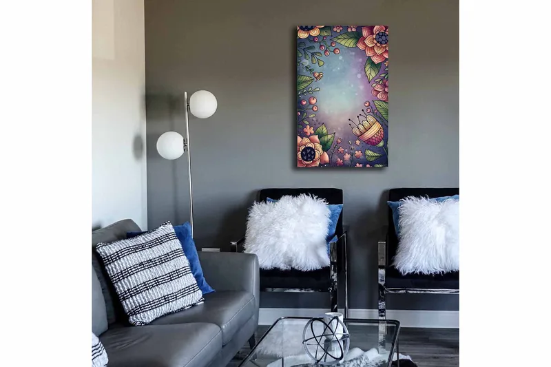 Koristeellinen Canvastaulu 45x70 cm, Monivärinen