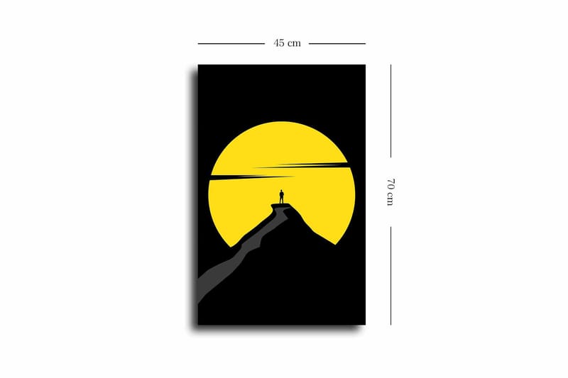 Koristeellinen Canvastaulu 45x70 cm - Monivärinen - Sisustustuotteet - Taulu & taide - Canvas-taulu