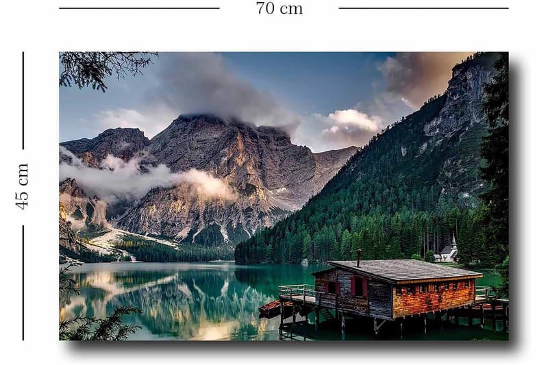 Koristeellinen Canvastaulu 45x70 cm - Monivärinen - Sisustustuotteet - Taulu & taide - Canvas-taulu