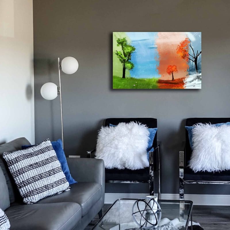 Koristeellinen Canvastaulu 45x70 cm - Monivärinen - Sisustustuotteet - Taulu & taide - Canvas-taulu