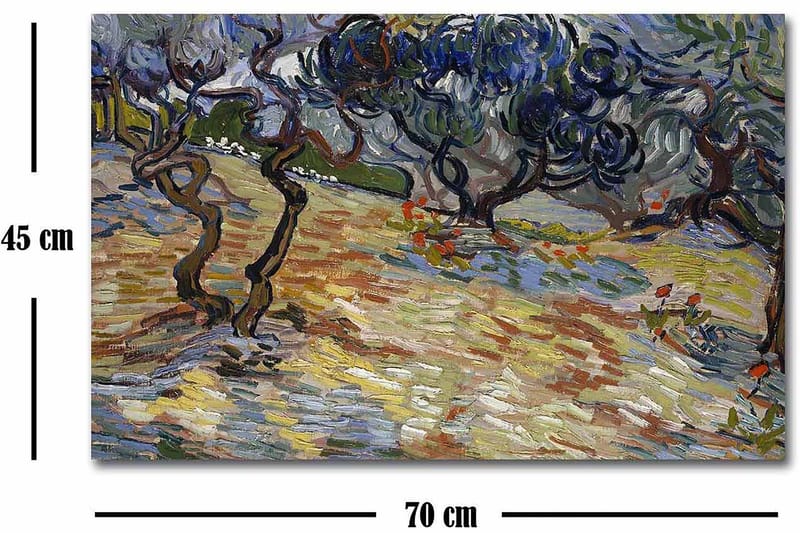 Koristeellinen Canvastaulu 45x70 cm - Monivärinen - Sisustustuotteet - Taulu & taide - Canvas-taulu