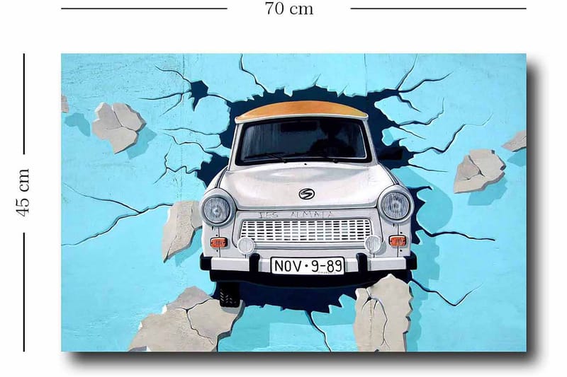 Koristeellinen Canvastaulu 45x70 cm - Monivärinen - Sisustustuotteet - Taulu & taide - Canvas-taulu