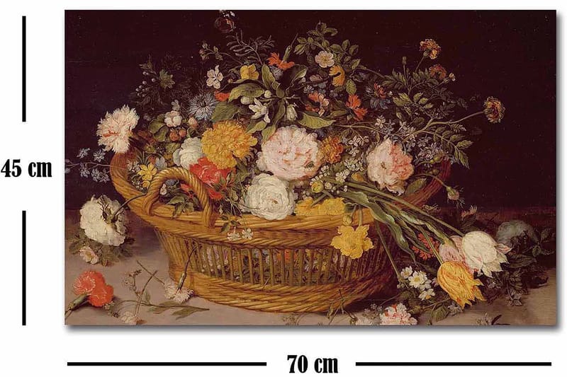 Koristeellinen Canvastaulu 45x70 cm - Monivärinen - Sisustustuotteet - Taulu & taide - Canvas-taulu