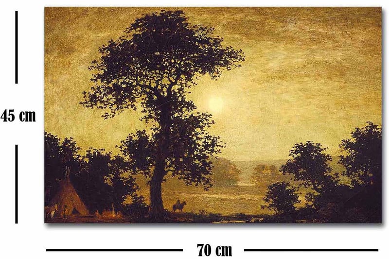 Koristeellinen Canvastaulu 45x70 cm - Monivärinen - Sisustustuotteet - Taulu & taide - Canvas-taulu