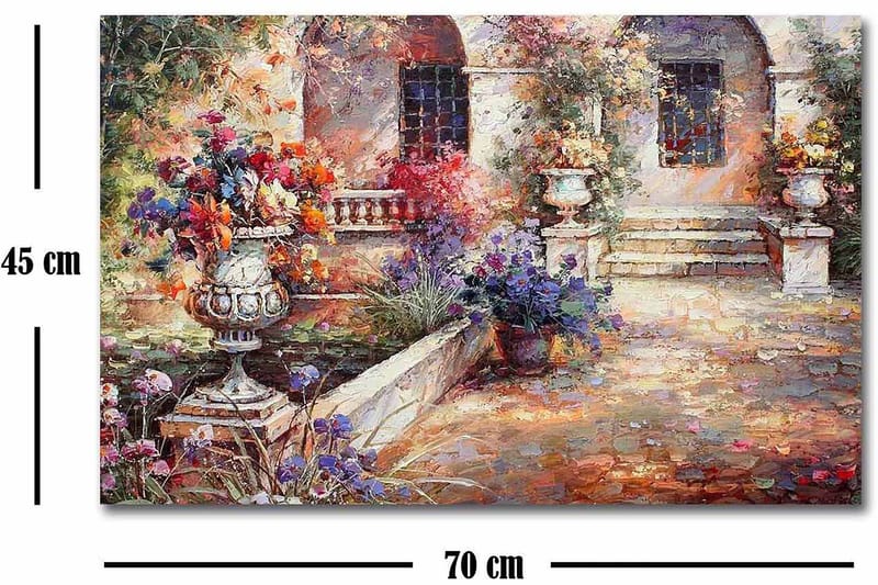 Koristeellinen Canvastaulu 45x70 cm - Monivärinen - Sisustustuotteet - Taulu & taide - Canvas-taulu