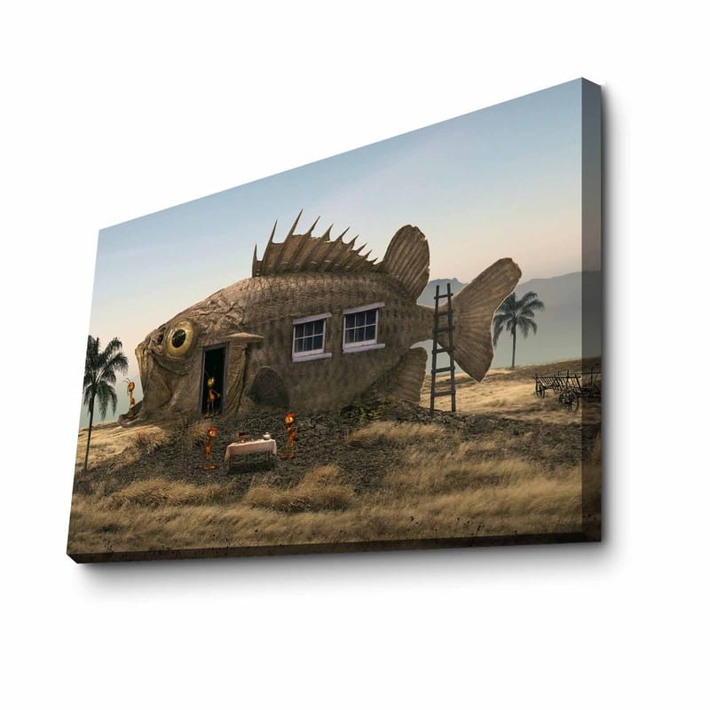 Koristeellinen Canvastaulu 45x70 cm - Monivärinen - Sisustustuotteet - Taulu & taide - Canvas-taulu