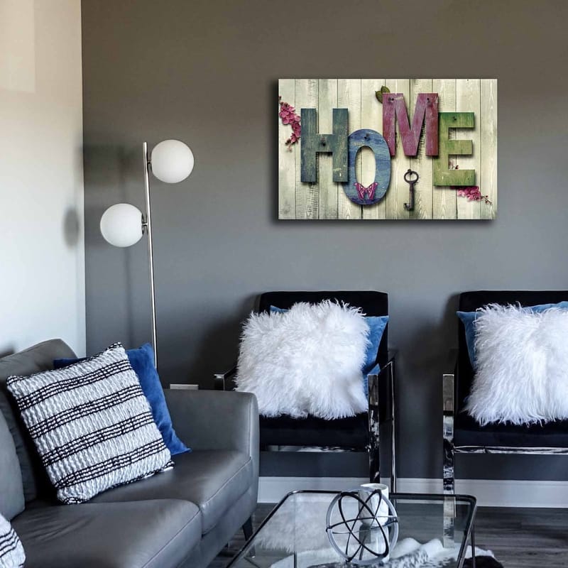 Koristeellinen Canvastaulu 45x70 cm - Monivärinen - Sisustustuotteet - Taulu & taide - Canvas-taulu