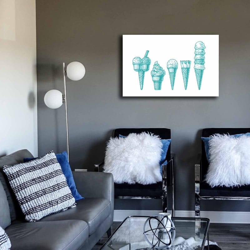 Koristeellinen Canvastaulu 45x70 cm - Monivärinen - Sisustustuotteet - Taulu & taide - Canvas-taulu