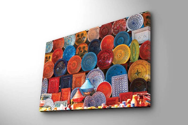 Koristeellinen Canvastaulu 45x70 cm - Monivärinen - Sisustustuotteet - Taulu & taide - Canvas-taulu
