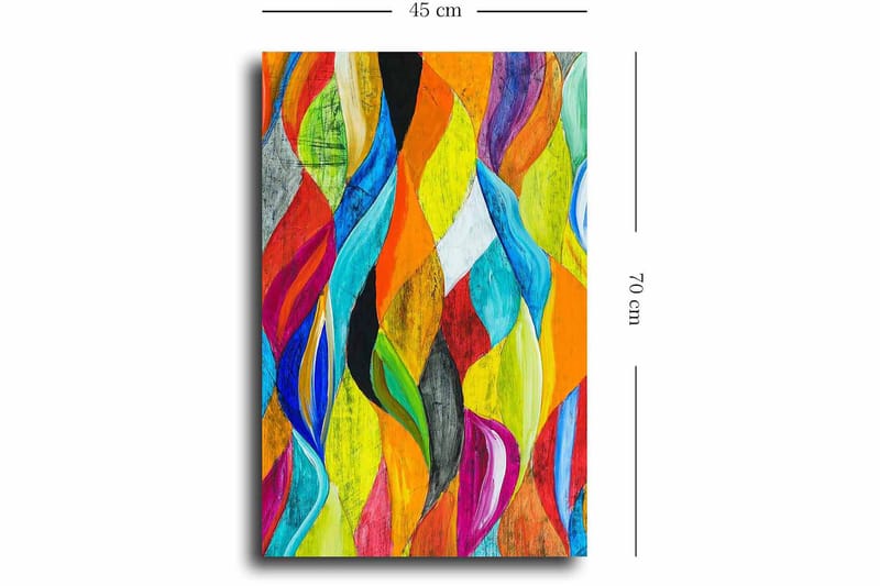 Koristeellinen Canvastaulu 45x70 cm - Monivärinen - Sisustustuotteet - Taulu & taide - Canvas-taulu