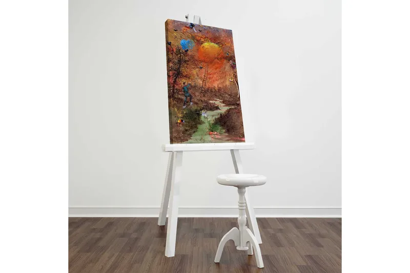 Koristeellinen Canvastaulu 45x70 cm - Monivärinen - Sisustustuotteet - Taulu & taide - Canvas-taulu