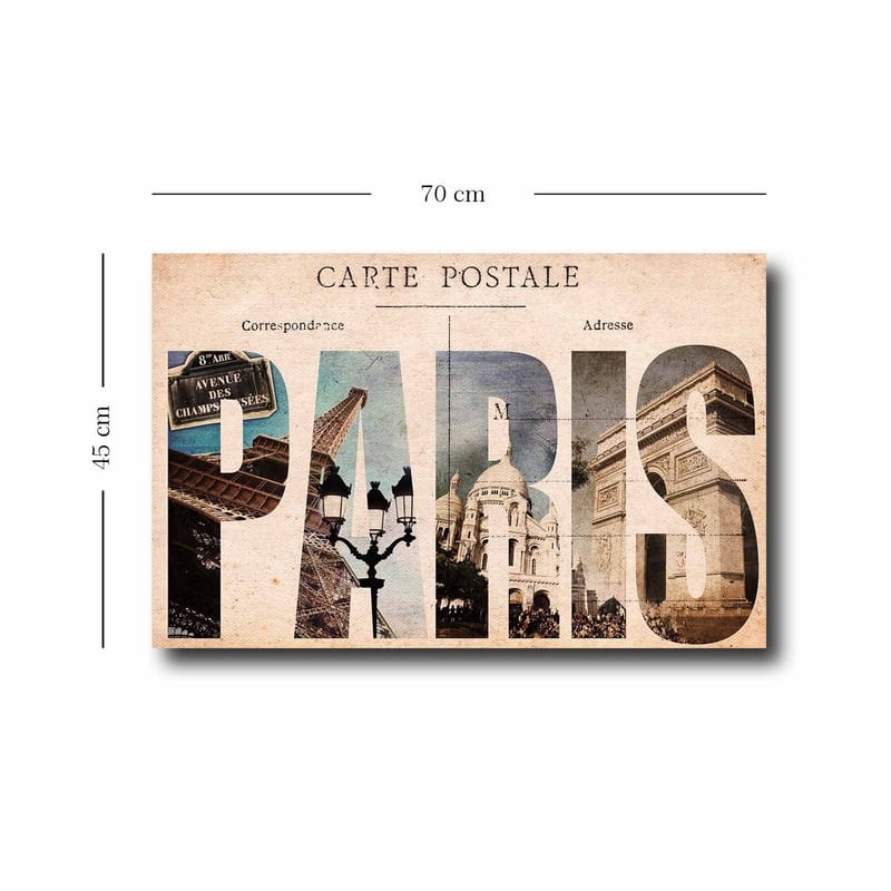 Koristeellinen Canvastaulu 45x70 cm - Monivärinen - Sisustustuotteet - Taulu & taide - Canvas-taulu