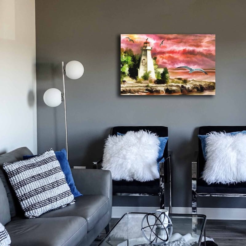 Koristeellinen Canvastaulu 45x70 cm - Monivärinen - Sisustustuotteet - Taulu & taide - Canvas-taulu