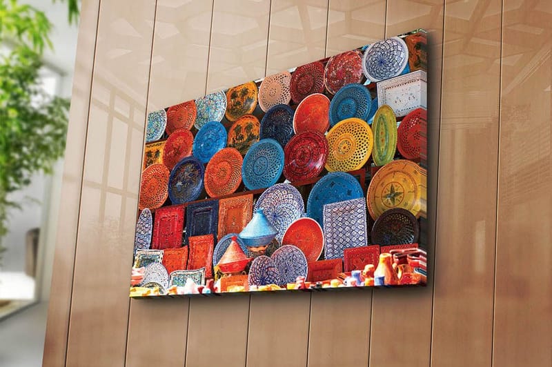 Koristeellinen Canvastaulu 45x70 cm - Monivärinen - Sisustustuotteet - Taulu & taide - Canvas-taulu