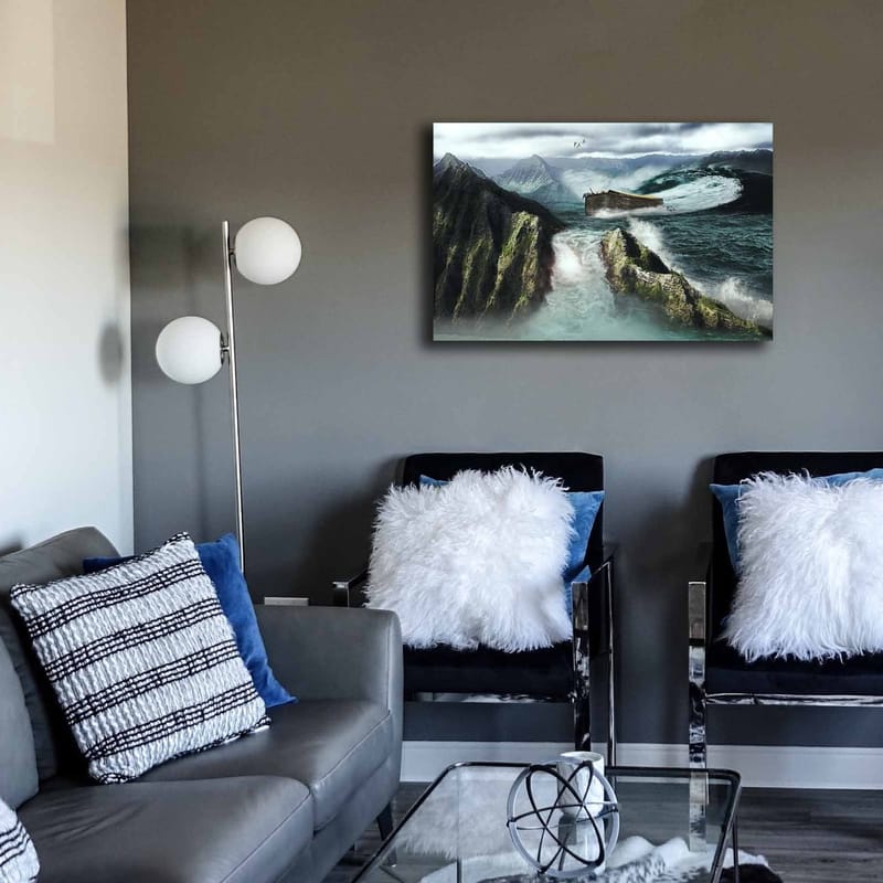 Koristeellinen Canvastaulu 45x70 cm - Monivärinen - Sisustustuotteet - Taulu & taide - Canvas-taulu