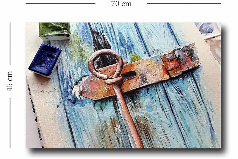 Koristeellinen Canvastaulu 45x70 cm - Monivärinen - Sisustustuotteet - Taulu & taide - Canvas-taulu