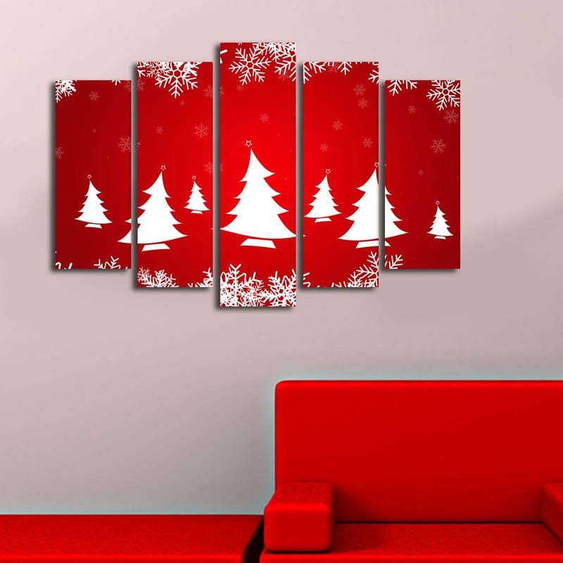 Koristeellinen Canvastaulu 5-os 19x70 cm - Monivärinen - Sisustustuotteet - Taulu & taide - Canvas-taulu