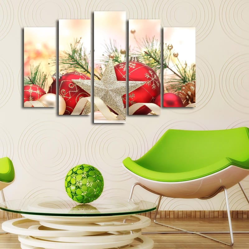 Koristeellinen Canvastaulu 5-os 19x70 cm - Monivärinen - Sisustustuotteet - Taulu & taide - Canvas-taulu