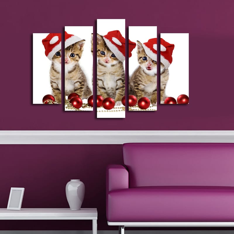 Koristeellinen Canvastaulu 5-os 19x70 cm - Monivärinen - Sisustustuotteet - Taulu & taide - Canvas-taulu