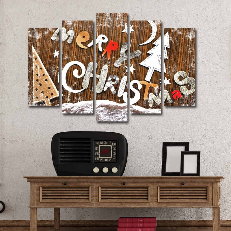 Koristeellinen Canvastaulu 5-os 19x70 cm - Monivärinen - Sisustustuotteet - Taulu & taide - Canvas-taulu