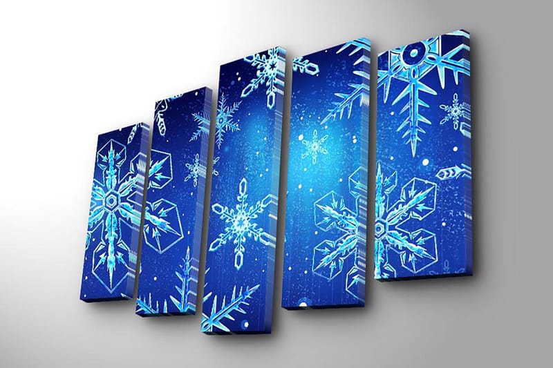 Koristeellinen Canvastaulu 5-os 19x70 cm - Monivärinen - Sisustustuotteet - Taulu & taide - Canvas-taulu