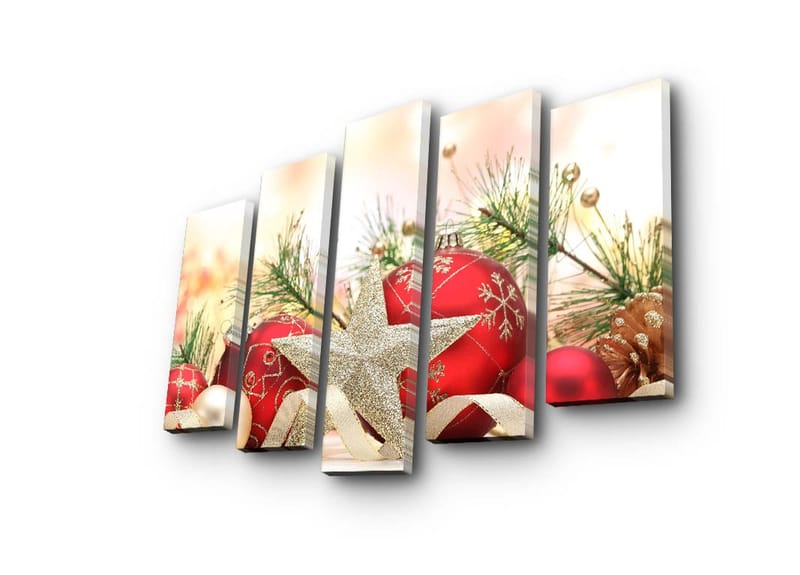 Koristeellinen Canvastaulu 5-os 19x70 cm, Monivärinen