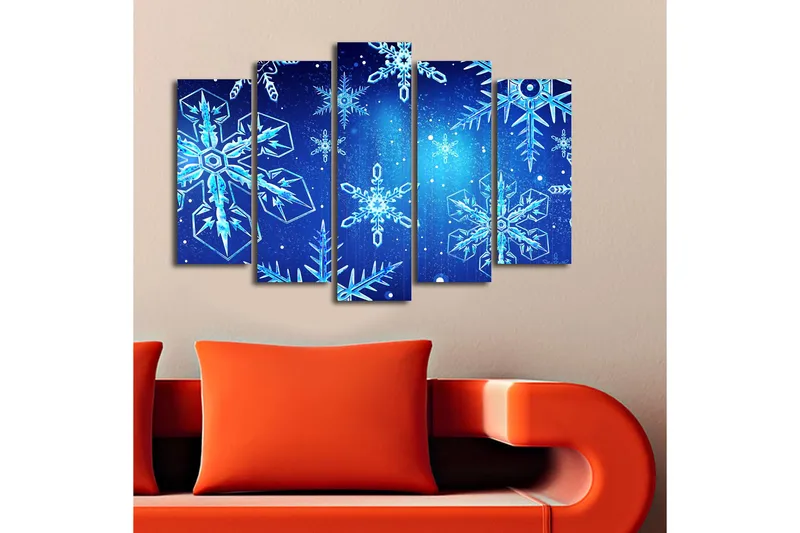 Koristeellinen Canvastaulu 5-os 19x70 cm - Monivärinen - Sisustustuotteet - Taulu & taide - Canvas-taulu