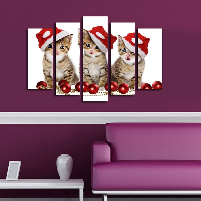 Koristeellinen Canvastaulu 5-os 19x70 cm - Monivärinen - Sisustustuotteet - Taulu & taide - Canvas-taulu