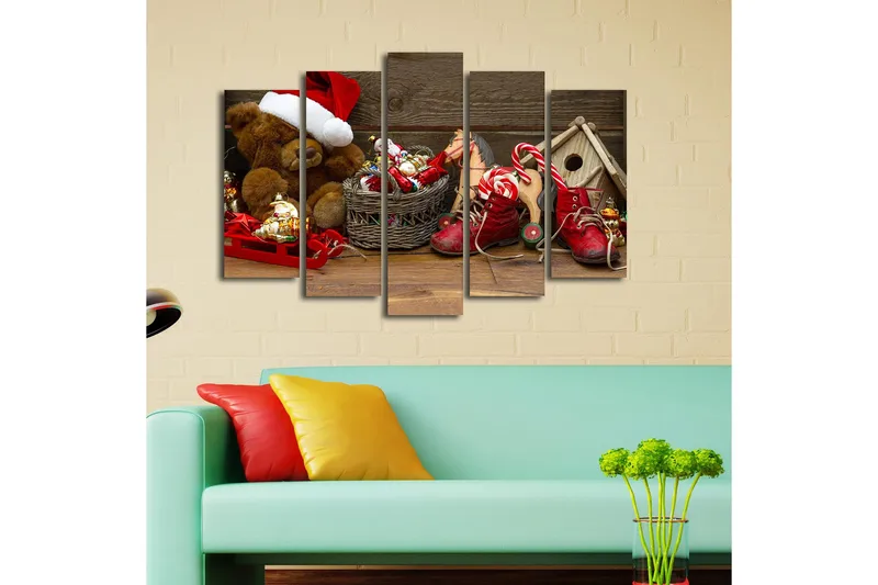 Koristeellinen Canvastaulu 5-os 19x70 cm - Monivärinen - Sisustustuotteet - Taulu & taide - Canvas-taulu