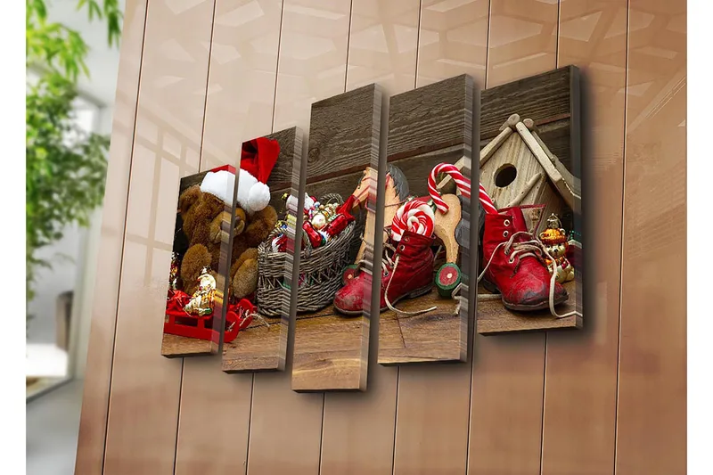 Koristeellinen Canvastaulu 5-os 19x70 cm - Monivärinen - Sisustustuotteet - Taulu & taide - Canvas-taulu