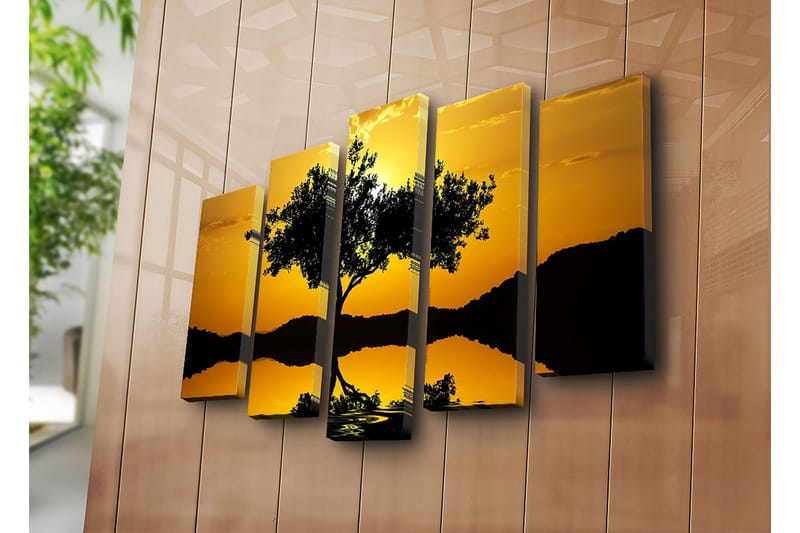 Koristeellinen Canvastaulu 5-os 70x19 cm - Monivärinen - Sisustustuotteet - Taulu & taide - Canvas-taulu