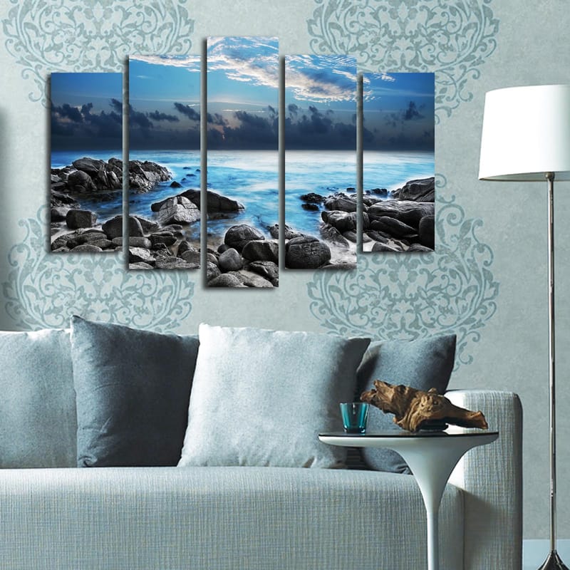 Koristeellinen Canvastaulu 5-os 70x19 cm - Monivärinen - Sisustustuotteet - Taulu & taide - Canvas-taulu