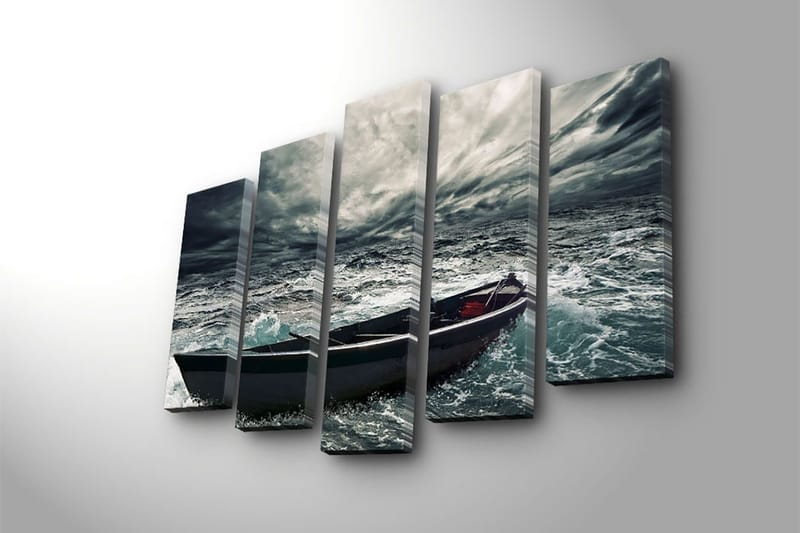 Koristeellinen Canvastaulu 5-os 70x19 cm - Monivärinen - Sisustustuotteet - Taulu & taide - Canvas-taulu