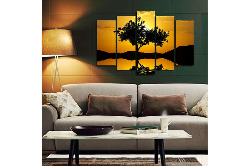 Koristeellinen Canvastaulu 5-os 70x19 cm - Monivärinen - Sisustustuotteet - Taulu & taide - Canvas-taulu