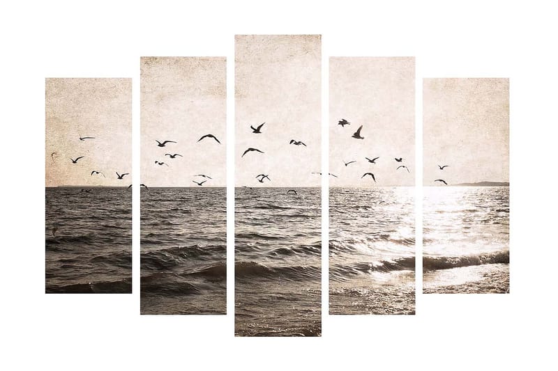 Koristeellinen Canvastaulu 5-os 70x19 cm, Monivärinen