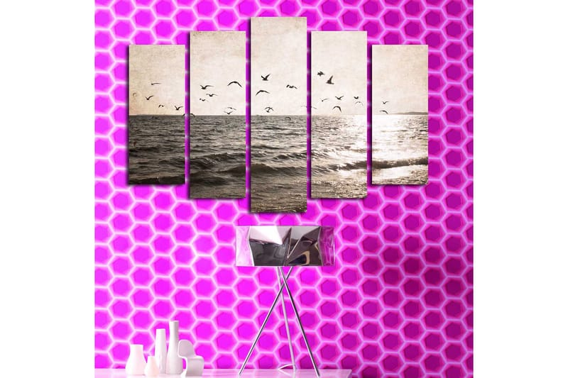 Koristeellinen Canvastaulu 5-os 70x19 cm - Monivärinen - Sisustustuotteet - Taulu & taide - Canvas-taulu