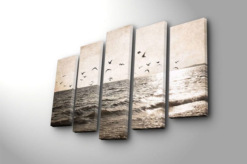 Koristeellinen Canvastaulu 5-os 70x19 cm - Monivärinen - Sisustustuotteet - Taulu & taide - Canvas-taulu