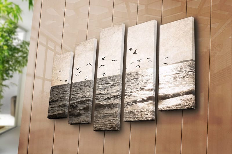 Koristeellinen Canvastaulu 5-os 70x19 cm - Monivärinen - Sisustustuotteet - Taulu & taide - Canvas-taulu