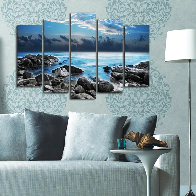Koristeellinen Canvastaulu 5-os 70x19 cm - Monivärinen - Sisustustuotteet - Taulu & taide - Canvas-taulu