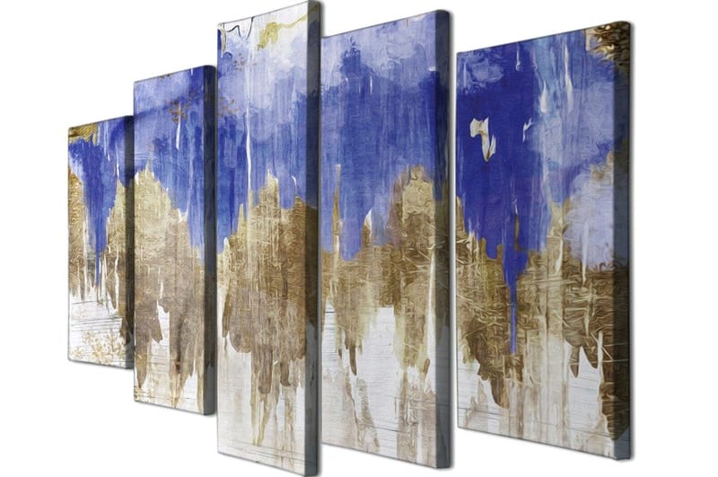 Koristeellinen Canvastaulu 5-os 70x20 cm - Monivärinen - Sisustustuotteet - Taulu & taide - Canvas-taulu