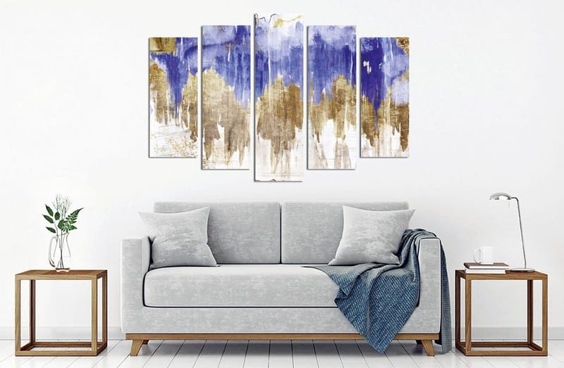 Koristeellinen Canvastaulu 5-os 70x20 cm, Monivärinen