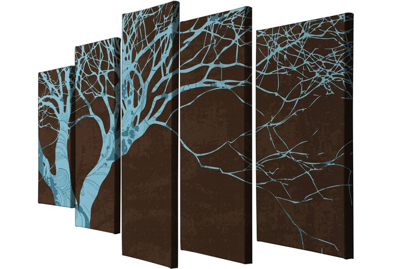 Koristeellinen Canvastaulu 5-os 70x20 cm - Monivärinen - Sisustustuotteet - Taulu & taide - Canvas-taulu