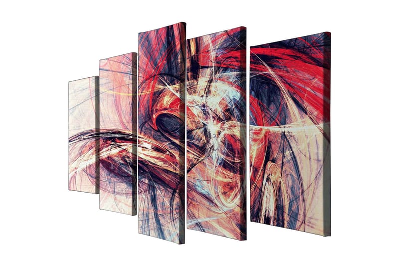 Koristeellinen Canvastaulu 5-os 70x20 cm - Monivärinen - Sisustustuotteet - Taulu & taide - Canvas-taulu